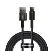 Baseus Zinc Alloy USB to Type-C Tungsten Gold Fasting Charging Data Cable (CATWJ-B01) -1M
