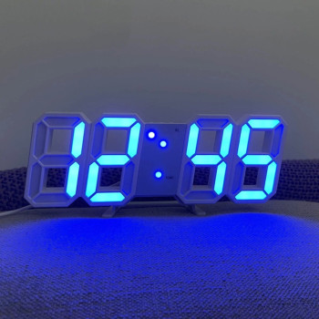 Digital Glowing 3D LED Wall Clock & Table Clock 
