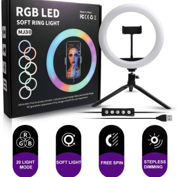 MJ30 13-Inch RGB LED Soft Ring Light 